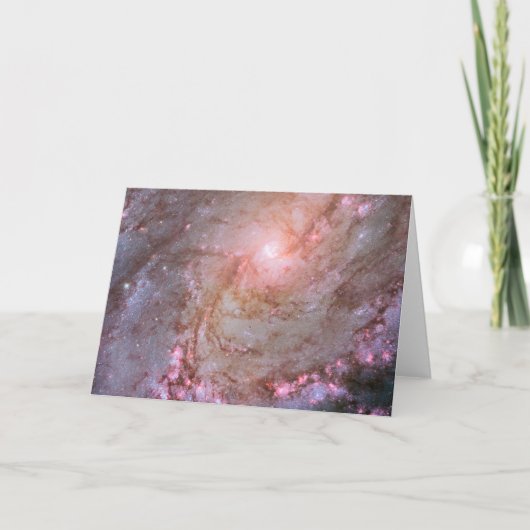 Carte Galaxie Spirale M83, Ablaze Avec Formation Star. (Devant)