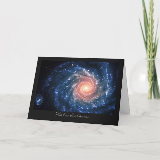 Carte Galaxie spirale NGC 1232 - Avec nos condoléances (Devant)