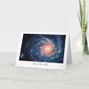Carte Galaxie spirale NGC 1232 - I Love You Mom