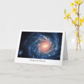 Carte Galaxie spirale NGC 1232 - Lucky to be Friends (Fleur jaune)