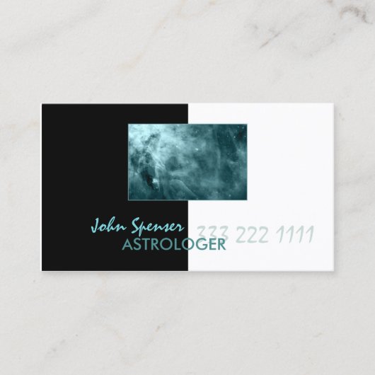 Carte Galaxy Cosmos Métaphysique Blue (Devant)