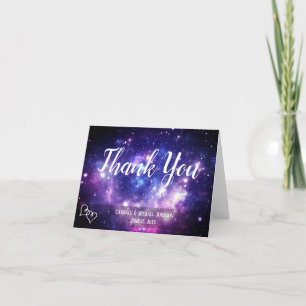 Carte Galaxy Starry Mariage de nuit