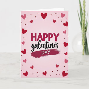 Carte Galentines Day Cœurs Amis