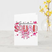 Carte Galentines Day Femmes Galentines Squad Drôle Valen (Fleur jaune)
