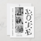 Carte Galentines Day Moderne Amour 3 Photo (Devant)