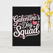 Carte Galentines Day Squad For Friends Festive Ladies Va (Fleur jaune)