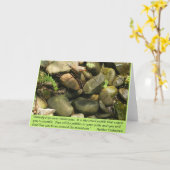 Carte Galets, carte, blanc à l'intérieur (Fleur jaune)