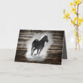 Carte Galloping de Wild Horse (Fleur jaune)
