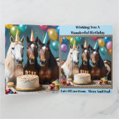 Carte Galloping in Fun : Un Cheval fête d'anniversaire (Intérieur)