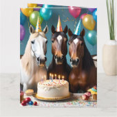 Carte Galloping in Fun : Un Cheval fête d'anniversaire (Dos)