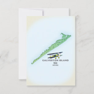 Carte Galveston Island Texas USA