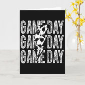 Carte Game Day Soccer Lightning Bolt Soccer Mom Dad Boy  (Fleur jaune)