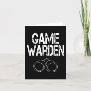 Carte Game Warden menottes Lazy Costume Halloween