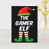 Carte Gamer Elf Family Matching Funny Christmas Costume (Fleur jaune)