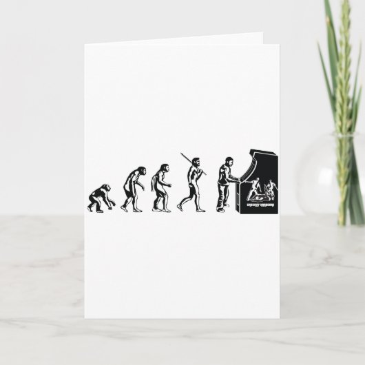 Carte Gamer Evolution - Jeux vidéo Geek Arcade (Devant)