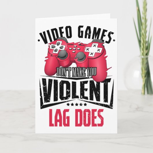 Carte Gamer Gamer Video Games Controller Computer Gaming (Devant)