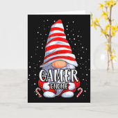 Carte Gamer Gnome Christmas Pajamas Matching Family Grou (Fleur jaune)