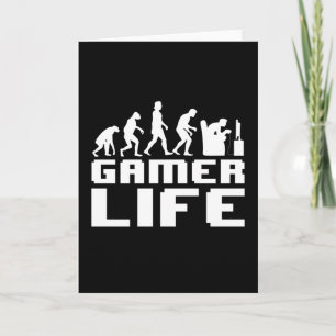 Carte Gamer life Funny Gaming Video Game Gig