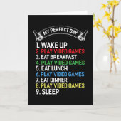 Carte Gamer Saying Gaming Funny (Fleur jaune)