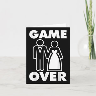 Carte Gamer sur mariée Groom Drôle Mariage