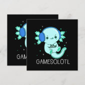 Carte Gamesolotl Axolotl Gamer (Devant / Derrière)