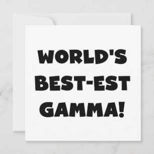 Carte Gamma la plus belle du monde Noir et Blanc