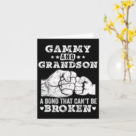 Carte Gammy et Grandson une obligation qui ne peut pas ê (Fleur jaune)