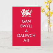 CARTE GAN BWYLL A DALIWATI (Fleur jaune)