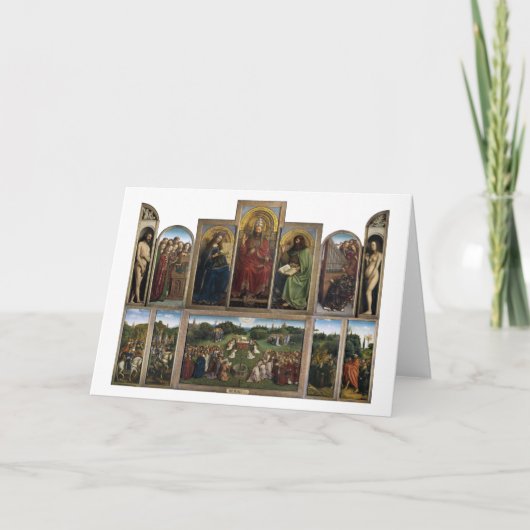 Carte Gand Altarpiece, Van Eyck Brothers (Devant)