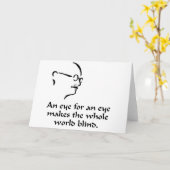 Carte Gandhi - Aveugle (Fleur jaune)