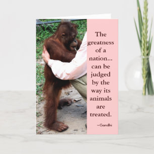 Carte Gandhi Cite la grandeur d'une nation