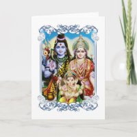 Ganesh, Shiva et Parvati, seigneur Ganesha, Durga