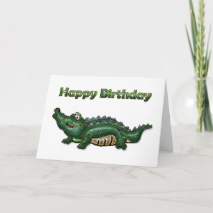 Carte Gang Green Gator Joyeux anniversaire