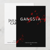 CARTE GANGSTA - JAILMATECARDS.CO.UK - AMUSEMENT D' (Devant / Derrière)
