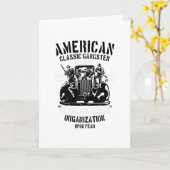 Carte Gangster classique américain (Fleur jaune)