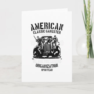 Carte Gangster classique américain
