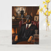 Carte Gangster Doberman (Fleur jaune)
