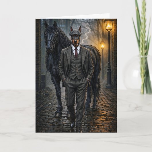 Carte Gangster Doberman Blank (Devant)