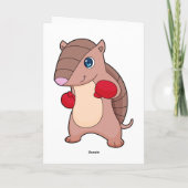 Carte Gant de boxe Boxeur de boxe anglaise Tatou (Dos)