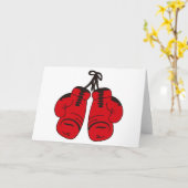 Carte Gants de boxe (Fleur jaune)