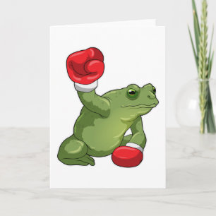 Carte Gants de boxe Boxeur Grenouille