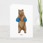 Carte Gants de boxe Boxeur ours (Dos)