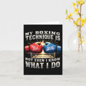 Carte Gants de boxe de chasse - Citation de gymnase amus (Fleur jaune)