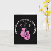 Carte Gants de boxe de sensibilisation Fibro chasseur (Fleur jaune)