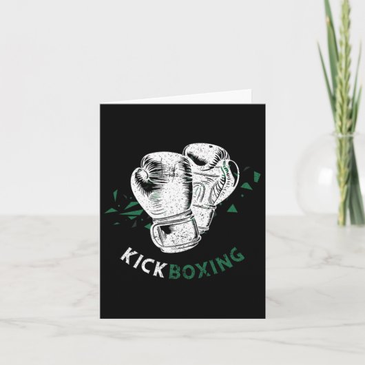 Carte Gants de boxe kickboxing (Devant)