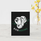 Carte Gants de boxe kickboxing (Fleur jaune)