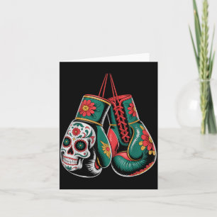 Carte Gants de Boxe Muay Thai MMA Style Aztèque Mexicain