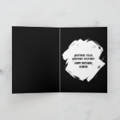 Carte Gants De Boxe Rouge Anniversaire En Feu D'Artifice (Intérieur)