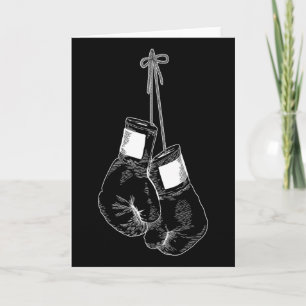 Carte Gants de boxe silhouette Boxe Kickboxing Sports