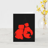 Carte Gants de boxe suspendus (Fleur jaune)